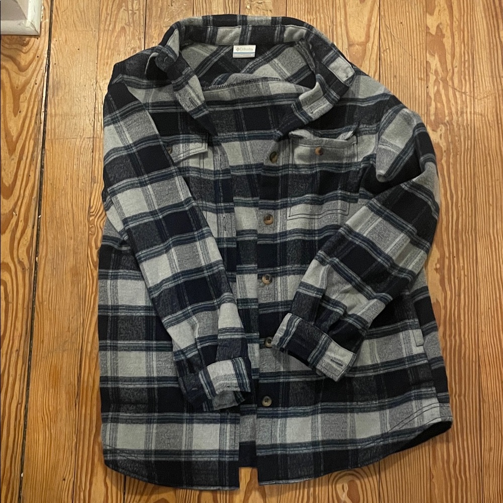 Columbia Plaid Shirt in Navy
